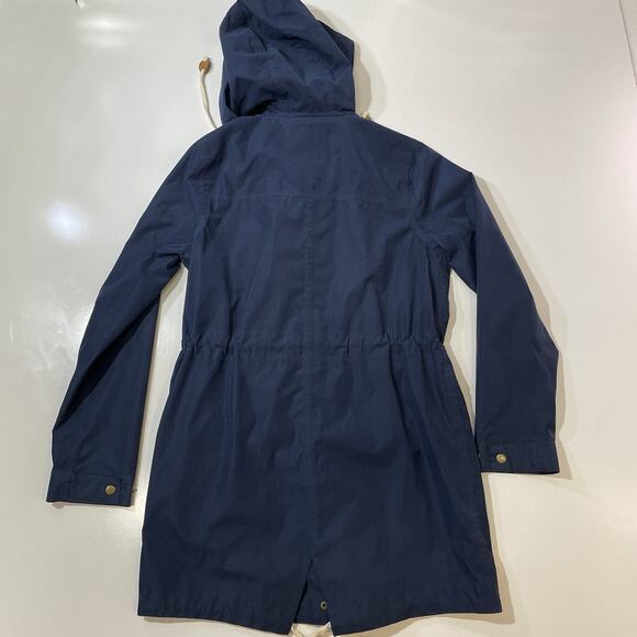 Marine Layer Women’s “Milie” Raincoat Blue Windbreaker Waterproof Lined Hooded M - Picture 9 of 9